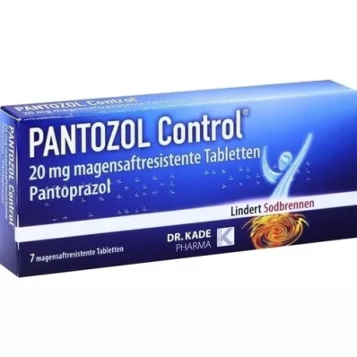 PANTOZOL Control 20 mg-os bélsavmentes bevont tabletta, 7 db