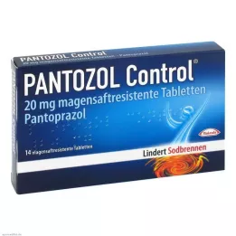 PANTOZOL Control 20 mg-os bélsavmentes bevont tabletta, 14 db