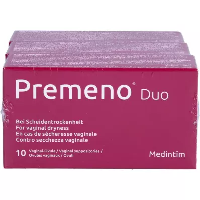 PREMENO Duo hüvelyvagula, 3 x 10 db