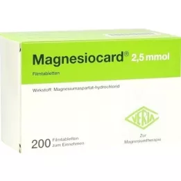 MAGNESIOCARD 2,5 mmol filmtabletta, 200 db