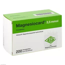 MAGNESIOCARD 2,5 mmol filmtabletta, 200 db
