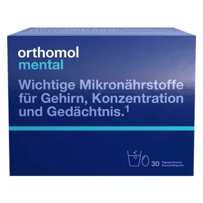 ORTHOMOL mentális granulátum/kapszula 30 napos kombináció, 30 db ORTHOMOL mentális granulátum/kapszula 30 napos kombináció, 30 db