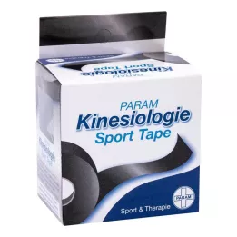 KINESIOLOGIE Sport szalag 5 cmx5 m fekete, 1 db