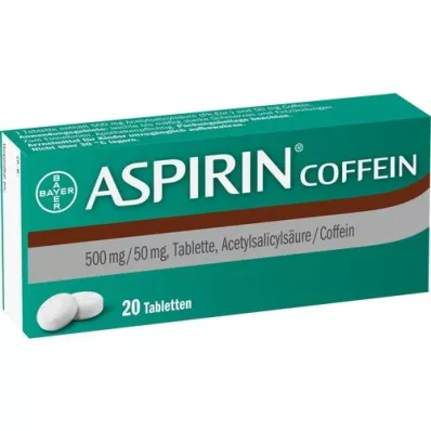 ASPIRIN Koffein tabletta, 20 db