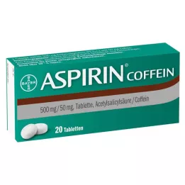 ASPIRIN Koffein tabletta, 20 db
