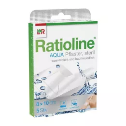 RATIOLINE aqua Shower Plaster Plus 8x10 cm steril, 5 db