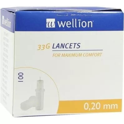 WELLION Lándzsák 33 G, 100 db