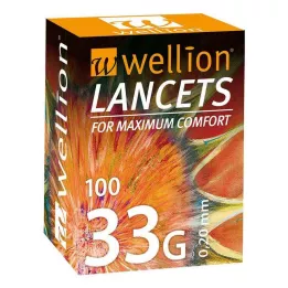 WELLION Lándzsák 33 G, 100 db