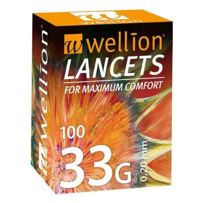 WELLION Lándzsák 33 G, 100 db