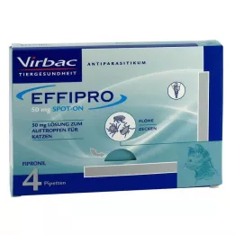 EFFIPRO 50 mg-os oldat macskáknak, 4 db