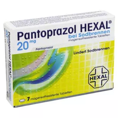 Pantoprazole Hexal b.Heartburn gyomornedv-ellenálló tabletta, 7 db Pantoprazole Hexal b.Heartburn gyomornedv-ellenálló tabletta, 7 db
