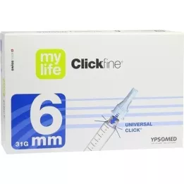 MYLIFE Clickfine tolltűk 6 mm 31 G, 100 db