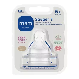 MAM 3-as méretű cumi 6+ hónapos szilikon, 2 db