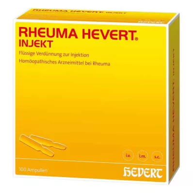 RHEUMA HEVERT injekciós ampullák, 100X2 ml