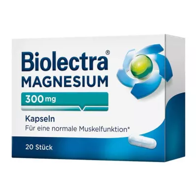 BIOLECTRA Magnézium 300 mg kapszula, 20 db