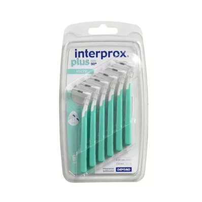 INTERPROX plusz mikro zöld interdentális kefe, 6 db