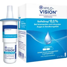 HYLO-VISION SafeDrop 0,1%-os szemcsepp, 2X10 ml