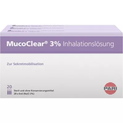 MUCOCLEAR 3%-os NaCl inhalációs oldat, 60X4 ml