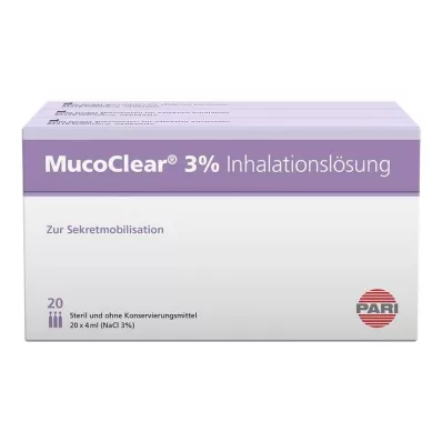 MUCOCLEAR 3%-os NaCl inhalációs oldat, 60X4 ml