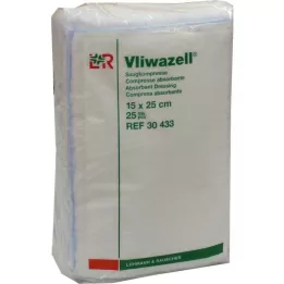 VLIWAZELL nedvszívó borogatás nem steril 15x25 cm, 25 db