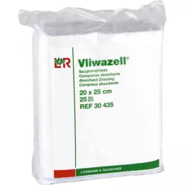 VLIWAZELL nedvszívó borogatás nem steril 20x25 cm, 25 db