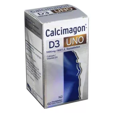 CALCIMAGON D3 Uno rágótabletta, 60 db