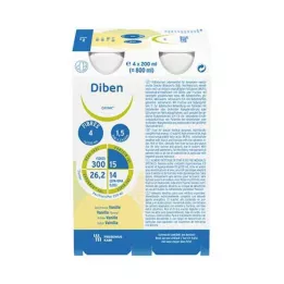 DIBEN DRINK Vanília 1,5 kcal/ml, 4X200 ml