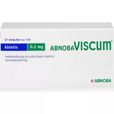 ABNOBAVISCUM Abietis 0,2 mg-os ampullák, 21 db