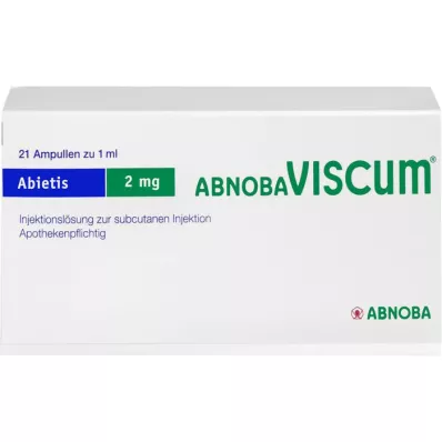 ABNOBAVISCUM Abietis 2 mg-os ampullák, 21 db