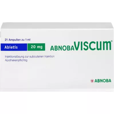 ABNOBAVISCUM Abietis 20 mg-os ampullák, 21 db