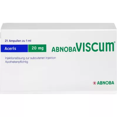 ABNOBAVISCUM Aceris 20 mg-os ampullák, 21 db