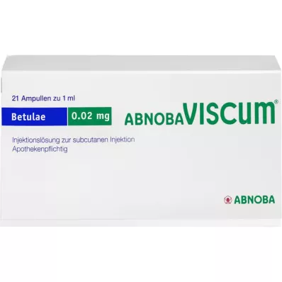 ABNOBAVISCUM Betulae 0,02 mg-os ampullák, 21 db