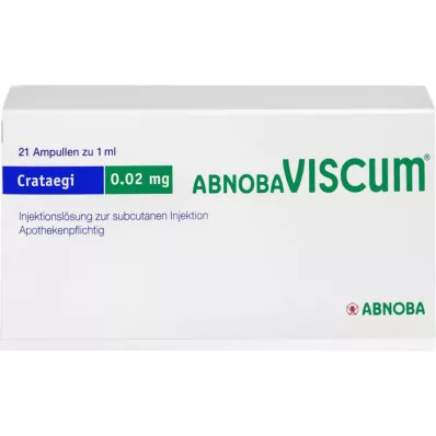 ABNOBAVISCUM Crataegi 0,02 mg-os ampullák, 21 db