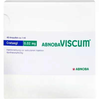 ABNOBAVISCUM Crataegi 0,02 mg-os ampullák, 48 db