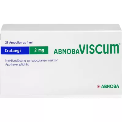 ABNOBAVISCUM Crataegi 2 mg-os ampullák, 21 db