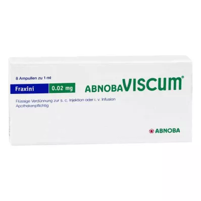 ABNOBAVISCUM Fraxini 0,02 mg-os ampullák, 8 db
