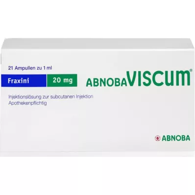 ABNOBAVISCUM Fraxini 20 mg-os ampullák, 21 db