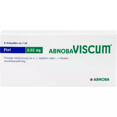 ABNOBAVISCUM Pini 0,02 mg-os ampullák, 8 db