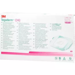 TEGADERM 3M CHG Intravénás rögzítő kötés 10x12 cm 1658R, 25 db