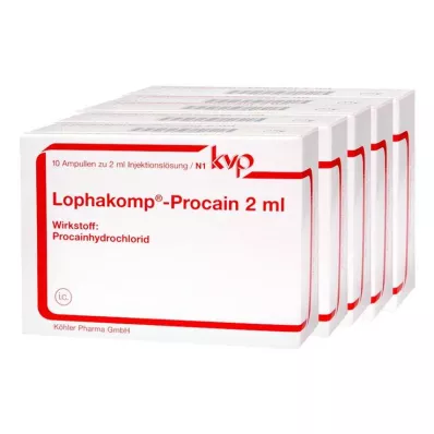 LOPHAKOMP Prokain 2 ml-es injekciós oldat, 50X2 ml