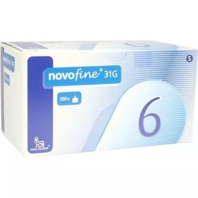 NOVOFINE 6 db 0,25x6 mm-es kanül, 100 db