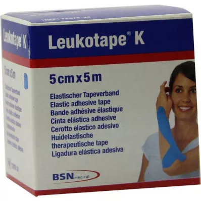 Leukotape K 5cm világoskék, 1 db