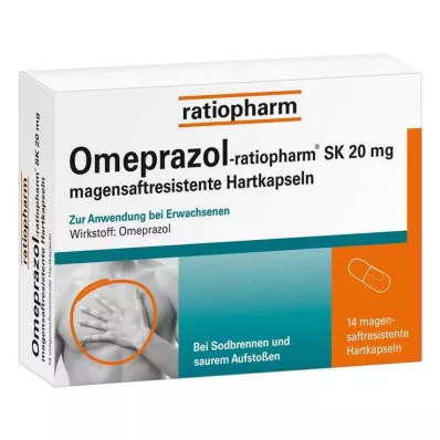 Omeprazole ratiopharm SK 20 mg gyomornedv-ellenálló kemény kapszula, 14 db Omeprazole ratiopharm SK 20 mg gyomornedv-ellenálló kemény kapszula, 14 db