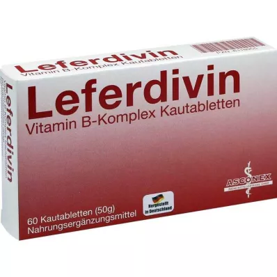 LEFERDIVIN B-vitamin komplex rágótabletta, 60 db