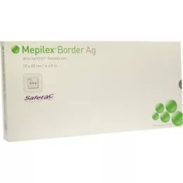 MEPILEX Border Ag habkötszer 10x20 cm steril, 5 db