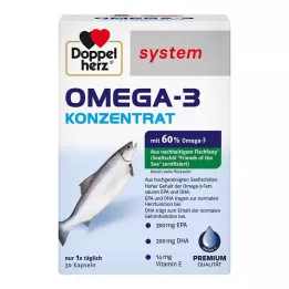 DOPPELHERZ Omega-3 koncentrátum rendszer kapszula, 30 db