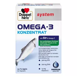 DOPPELHERZ Omega-3 koncentrátum rendszer kapszula, 60 db