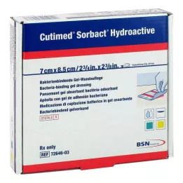 CUTIMED Sorbact hidroaktív kompressz 7x8,5 cm, 10 db