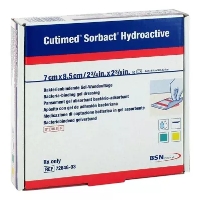 Cutimed Sorbact Hydroactive borogatás 7x8,5 cm, 10 db