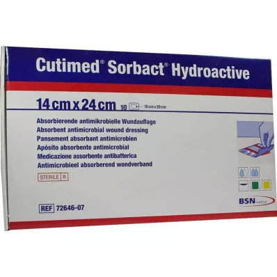 Cutimed Sorbact Hydroactive borogatások 14x24 cm, 10 db